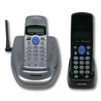 TELEFONE S/ FIO VOYAGER C/ 2 MONOFONES LONG-RANGE E BINA 2.4GHz - ESGOTADO